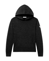 allume Recycled Cashmere Black CS—02 Hoodie Black Knitwear Thumbnail