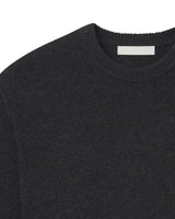 allume VF Merino Cashmere Grey RS—01 Crewneck Obsidian Knitwear Thumbnail