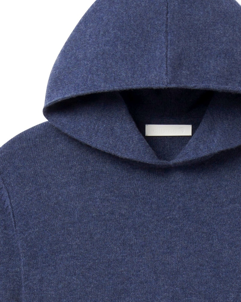 VF Merino Cashmere Blue RS—02 Hoodie Hale Navy Knitwear full